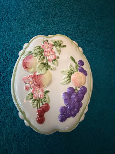 Wall mounted jelly mould plums - jelly,