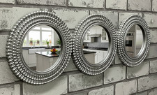 Set Of 3 Silver Moroccan Art