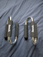 Bench Pair of Push Up Bars Home Gym Strength Training