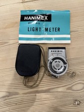 Hanimex PR-55 Vintage Light Meter with Case and Instruction Leaflet.