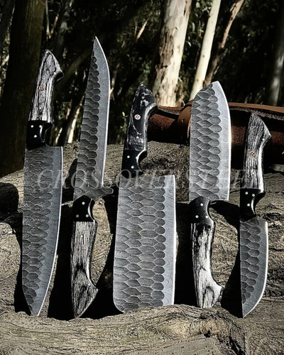 Handmade hand forged - forged, damascus
