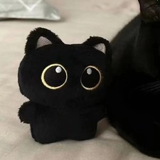 10cm Cute Black Cat Plush Toy