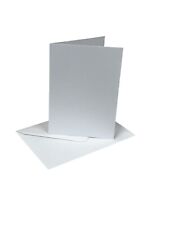 A7 White Card Blanks & C7 Envelopes - 250gsm Card Pre-Creased For Easy Folding
