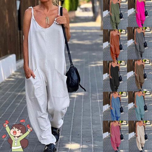 Women strappy loose dungarees - women,