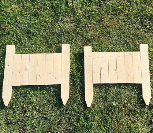 Close wooden panel fencing - panel,