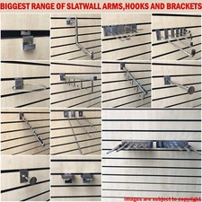 SLAT WALL SLATWALL FITTINGS PRONGS ARMS HOOKS RETAIL DISPLAY SHOP FITTINGS