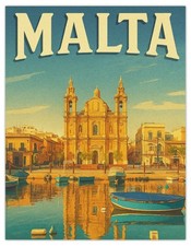 Malta harbour church large - malta,