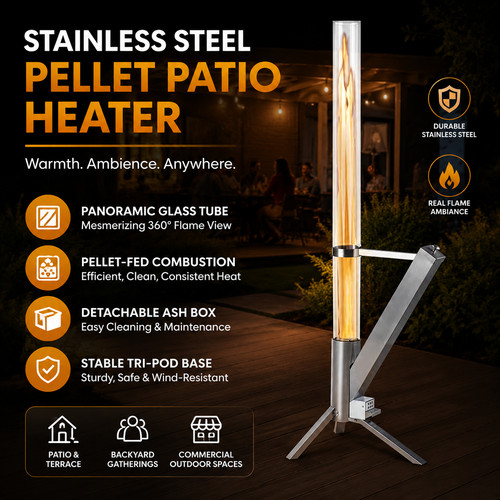 Wood pellet heater outdoor - pellet,