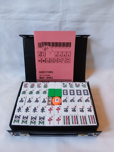 Mahjong set 148 green - set, backed