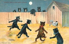 LOUIS WAIN ARTIST SIGNED - CAT