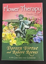 Flower Therapy,  Oracle Cards - Virtue, Doreen &  Reeves, Robert and Guidebook.