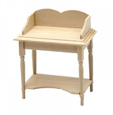 Dolls House Natural Finish Wooden Wash Stand 1:12 Scale  Furniture BU9353 tumdee