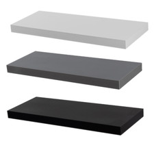 Floating wall shelf wooden - wall,