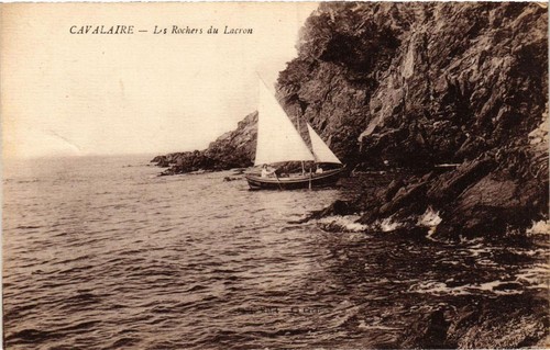 Old postcard cavalaire les - postcard,