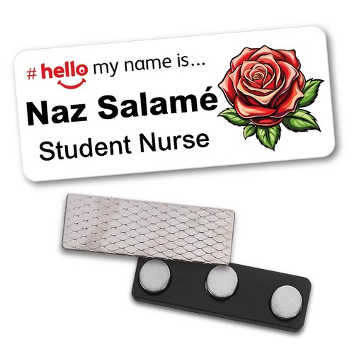 Hello name badge - hello, nurse