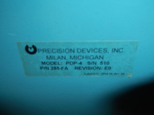 Precision devices pdp - precision, s/n