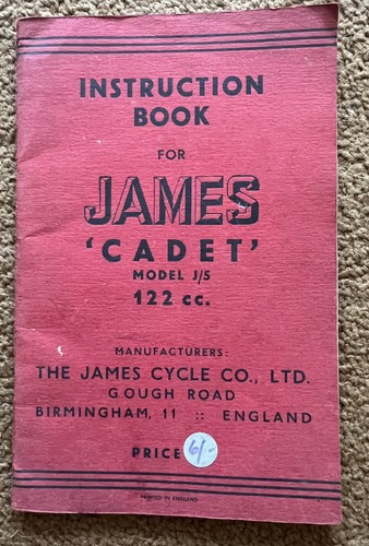 James cadet motor - cadet, bike