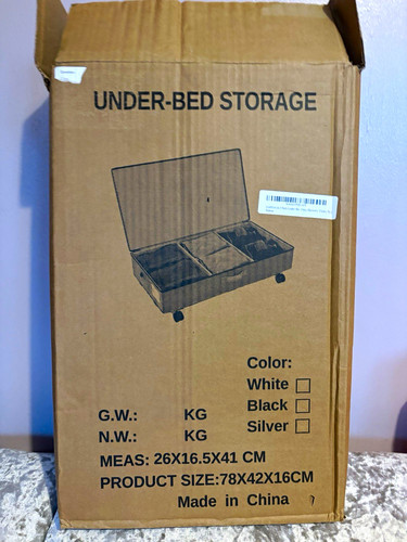 Black under bed - under,