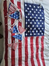 USA American Flag And Bunting