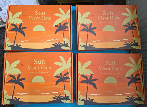 Job lot sun visors - lot, 4