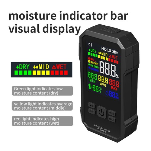 Black induction moisture meter - induction,