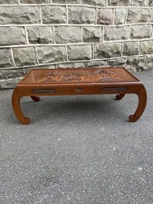 Antique Carved Chinese Opium Table Coffee