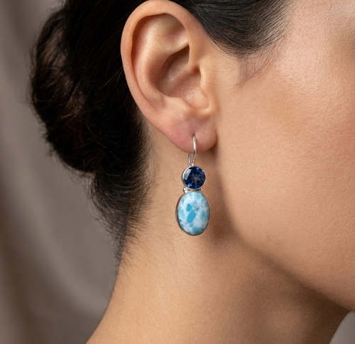 Natural larimar tanzanite - natural, larimar,