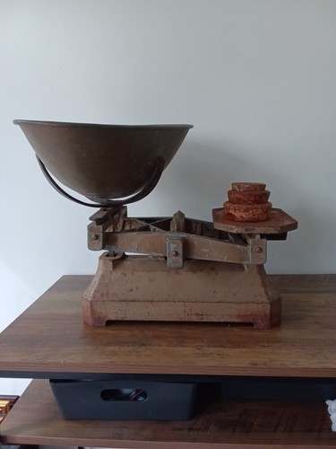 Large vintage cast iron - vintage,