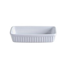 White rectangular baking dish