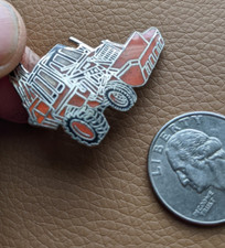 VTG BRASS METAL 1" ENAMEL