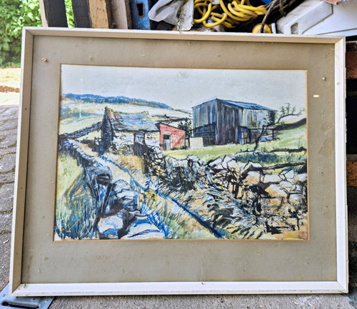 Framed original landscape - original,