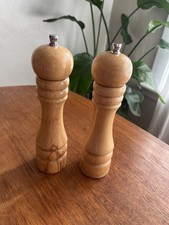 Tall Wooden French Salt And