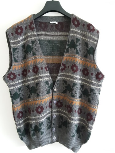 Vintage wool blend vest - vintage,