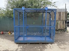 Metal Lifting Man basket Cage Crane £600+vat Goods Site Material Stretcher Lift