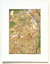 Antique 1930s London Map -