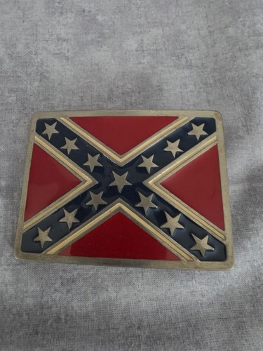 Vintage flag belt buckle - flag,