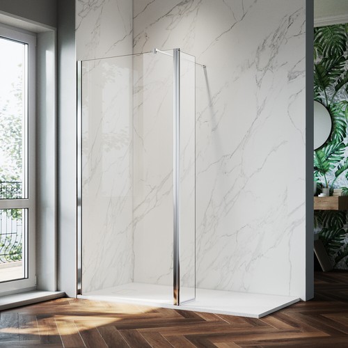 Frameless walk shower - frameless,
