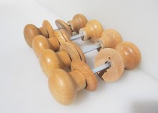 Retro Wooden Door Knobs Handles Plates OId Wood Vintage  -£20each