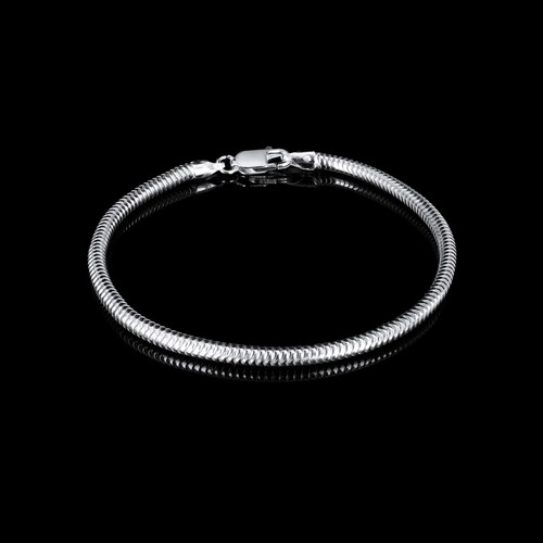 New 3mm solid sterling - , silver