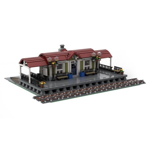 Moc 92280 curved roof - curved, train