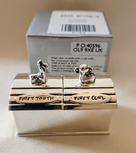 Silver plated baby keepsakes - baby's,