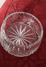 cut glass heavy fruit bowl. 7