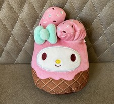 Hello Kitty Squishmallow Pink The Rabbit Ice cream Cone 8” Sanrio My Melody