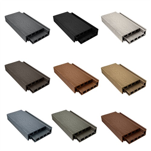 Composite woodgrain decking - woodgrain,