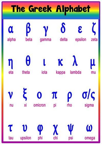 The greek alphabet - greek,