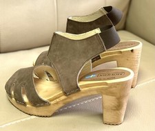 Cape Clogs Moheda  Faded Swedish Clogs Strappy Sandals Size UK 6EU 39