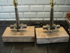 a pair of brass double beer