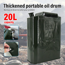 20L Heavy Duty Jerry Can Fuel Oil Diesel Petrol Metal Storage Container + Spout