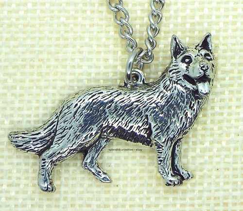 German shepherd pendant - pendant, with