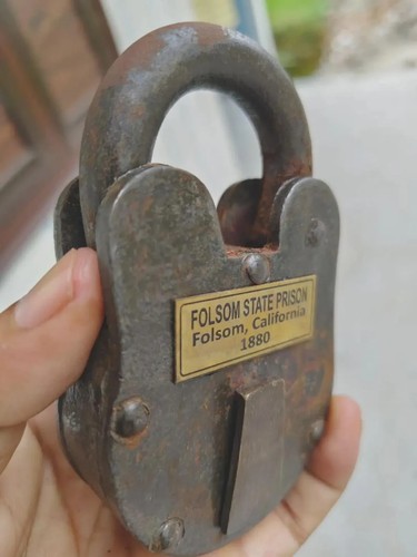 Vintage iron lock - vintage,